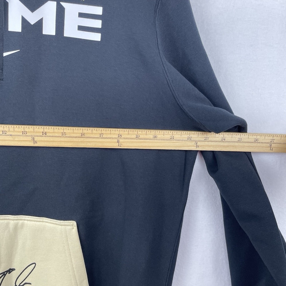 Nike Coach Prime Deion Sanders Club Fleece Hoodie Mens Large Black Gold NEW - Picture 7 of 8